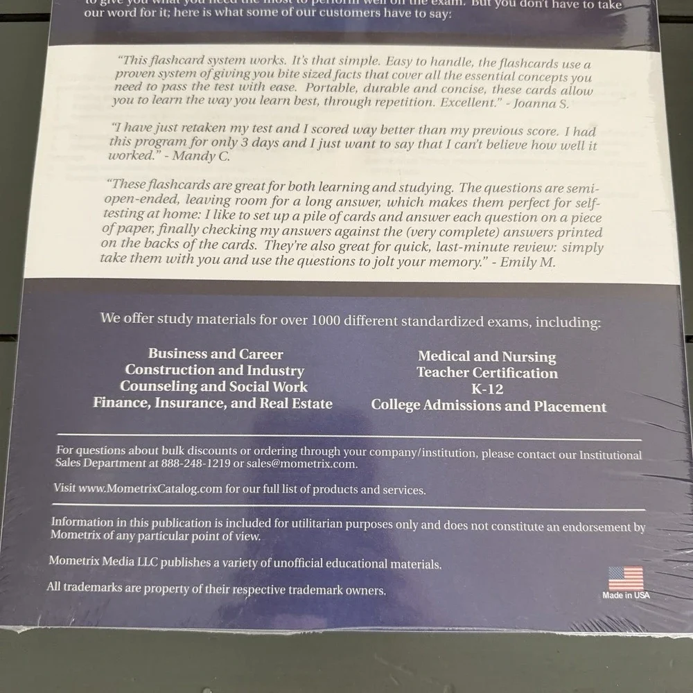 New Sealed Flashcard Study System for the NASM Personal Trainer Exam